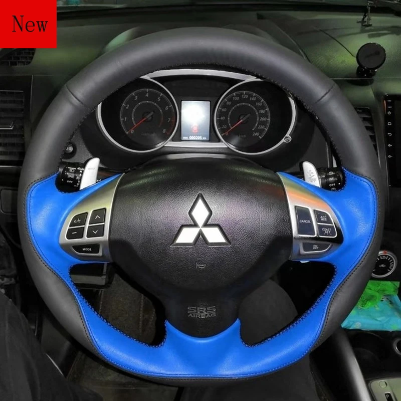 DIY Custom Non-slip Comfortable Leather Car Steering Wheel Cover for Mitsubishi ASX Lancer Outlander Pajero V7 Car Accessories DIY Custom Non-slip Comfortable Leather Car Steering Wheel Cover for Mitsubishi ASX Lancer Outlander Pajero V7 Car Accessories