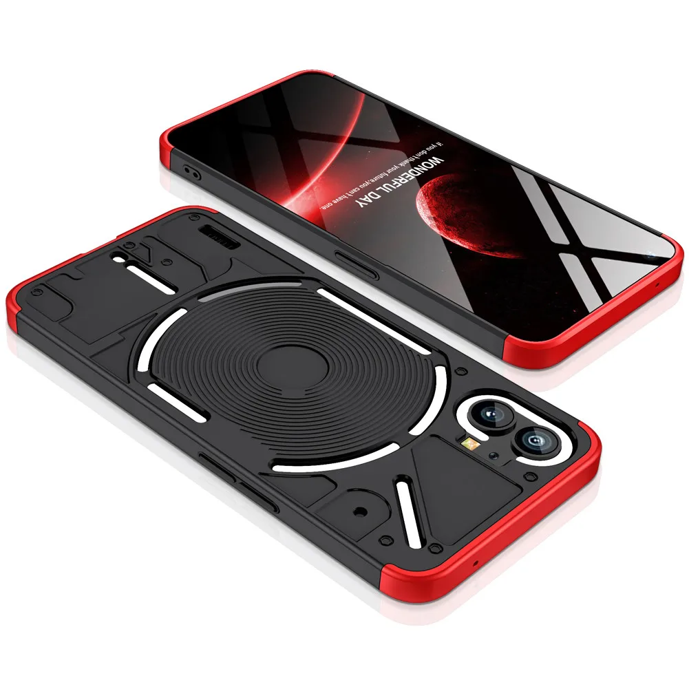 

3 IN 1 Shockproof Armor Case For Nothing Phone One 1 Full Protection PC Hard Matte Cover For Nothing Phone 1 Shell Coque