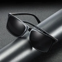 metal sunglasses for men rectangle alloy frame polarized driving shades high end cool luxury sun glasses with free box