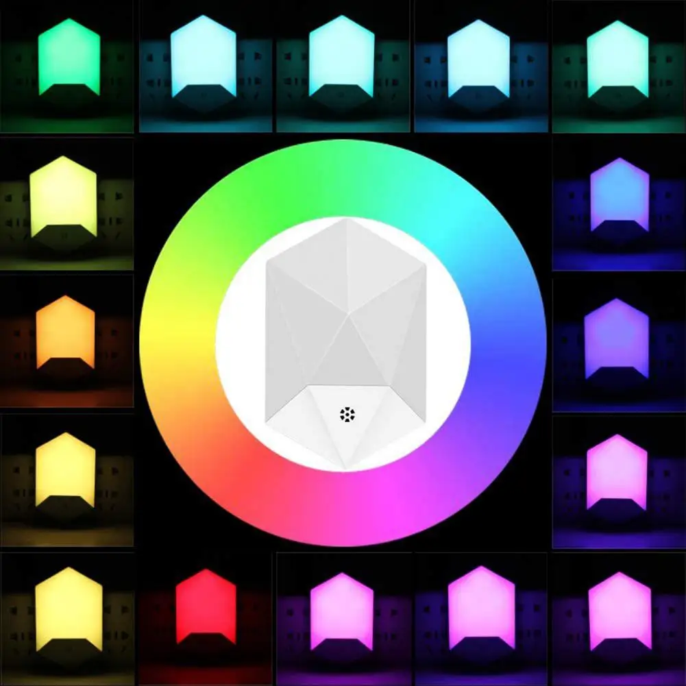 

LED Lamp Practical Flicker Free Compact Size 16 Colors Bedside Bedroom RGB LED Lamp Household Supplies