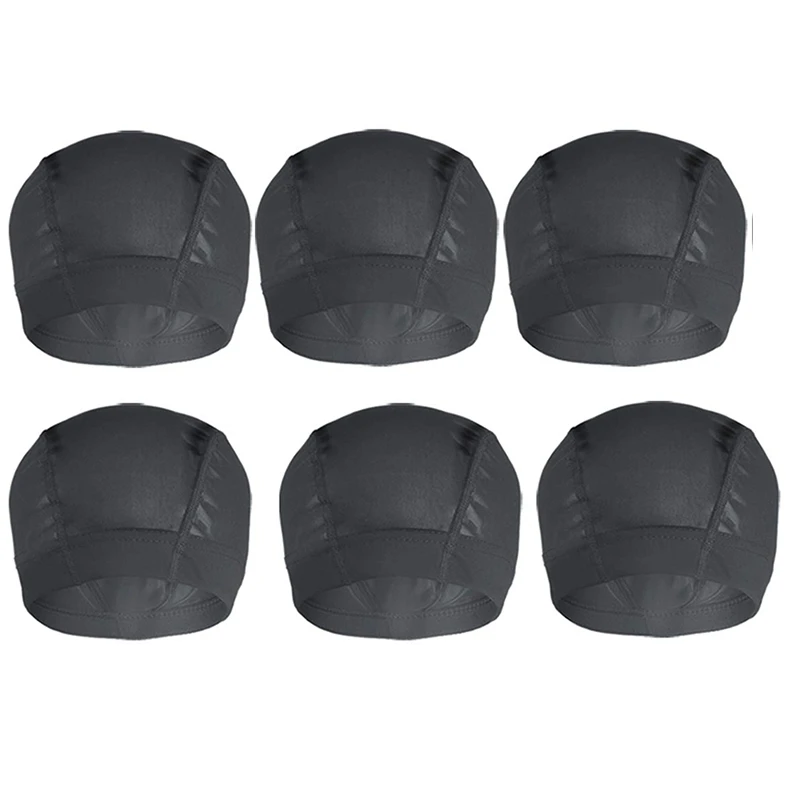 6 шт. женский эластичный колпачок для парика