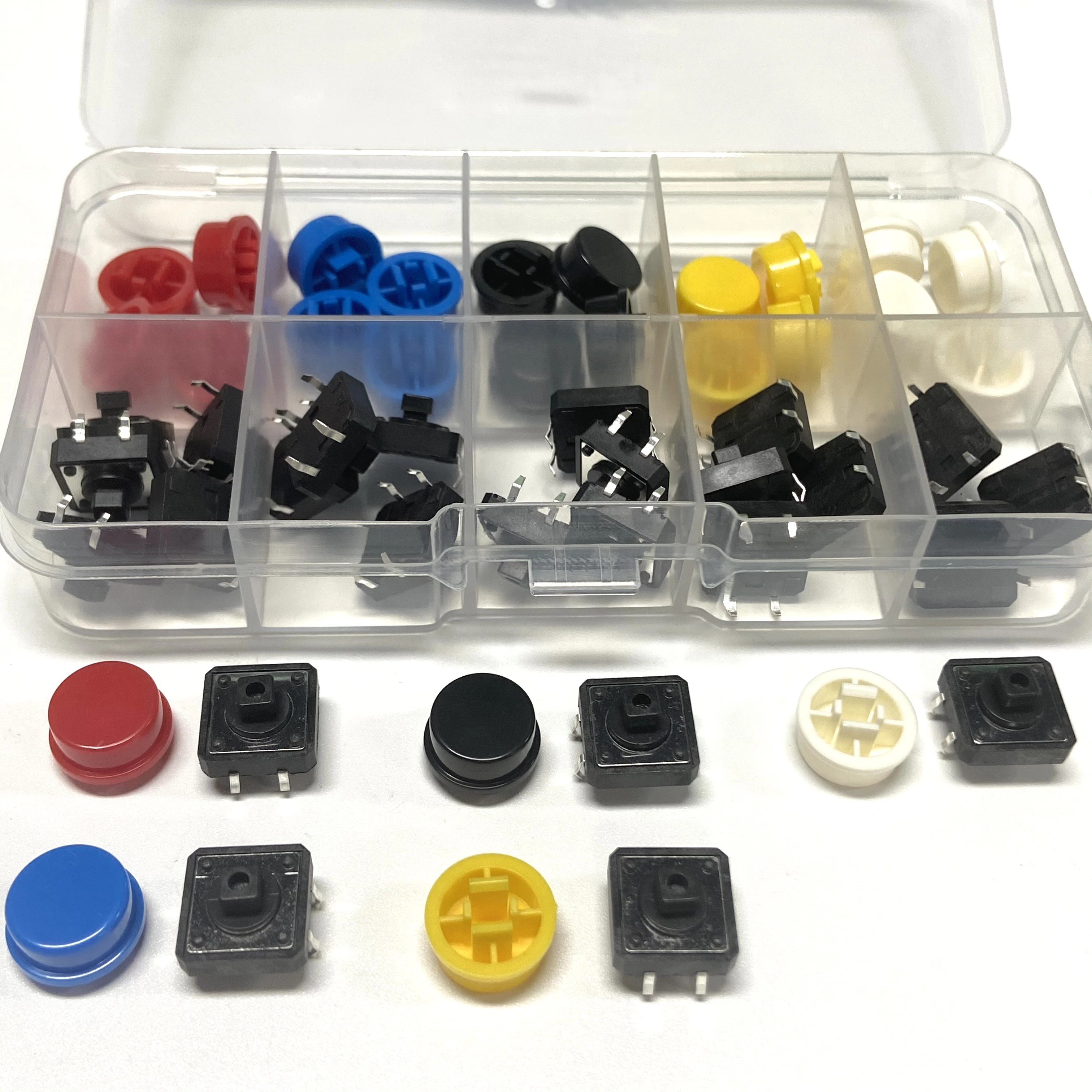 25 шт./корт. 12*12*7 3 мм тактильный переключатель кнопка Круглый DIP