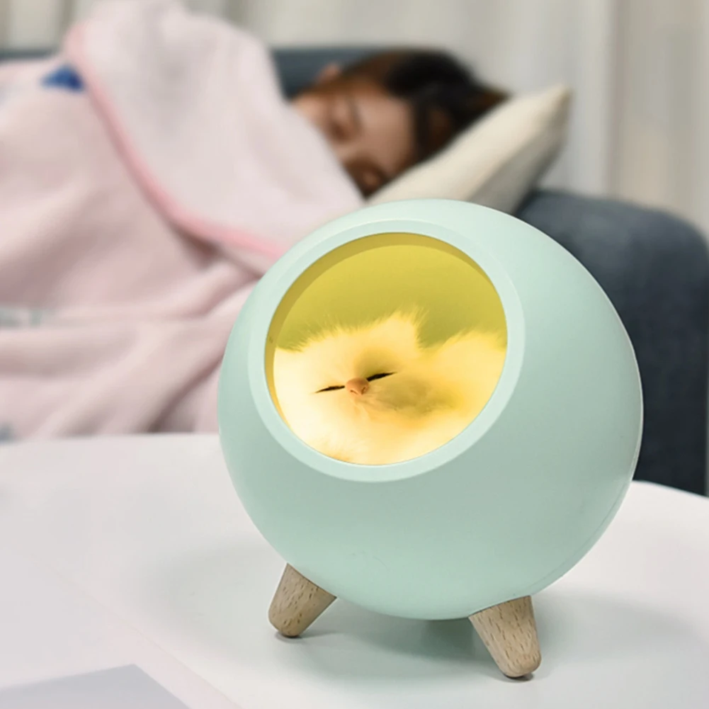 СВЕТОДИОДНЫЙ ночник в виде милого кота с Bluetooth-динамиком приглушением яркости и