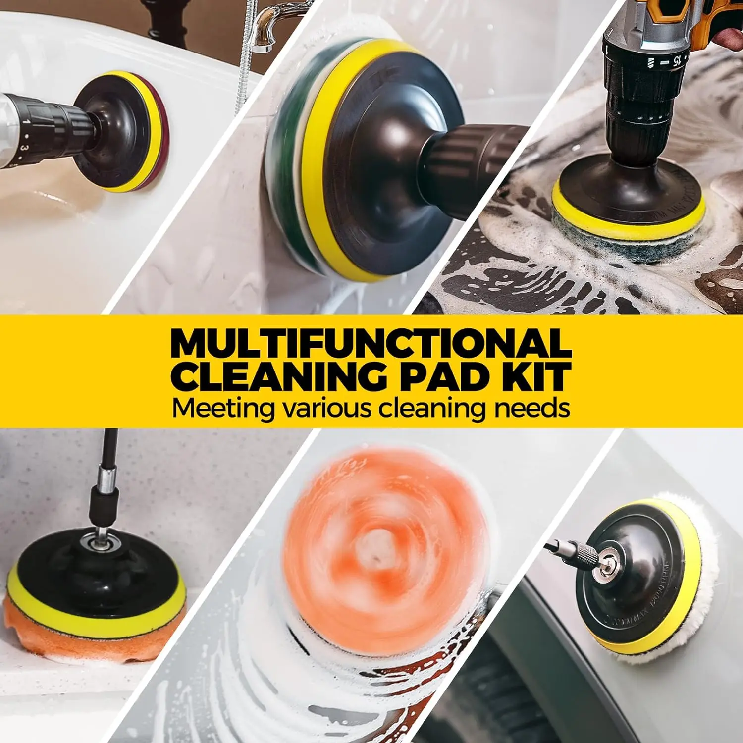 Аксессуары для ванной 20 шт. с удлиненным набором чистки