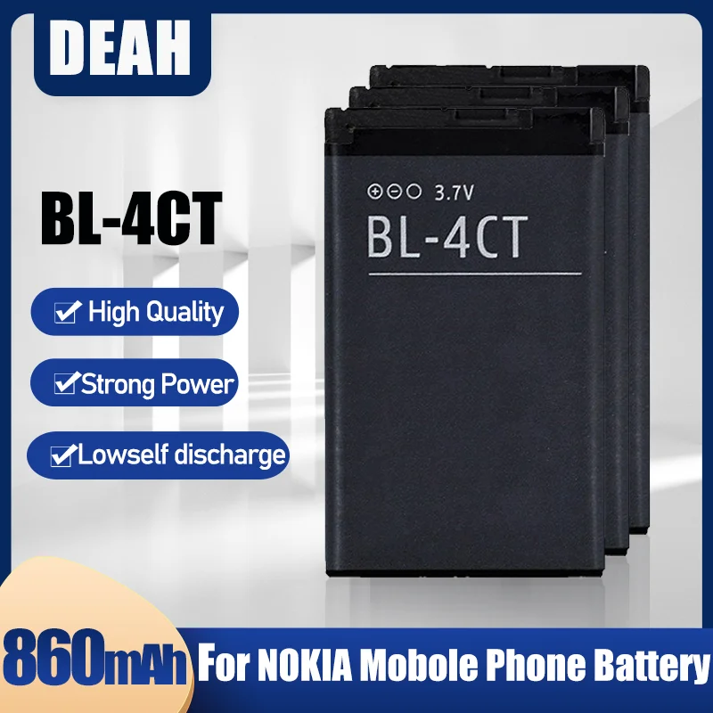 BL-4CT BL4CT BL 4CT 3 7 V 860mAh аккумуляторная батарея для телефона Nokia 5310 5630 S 7212C 7210C 7310C 6700 X3