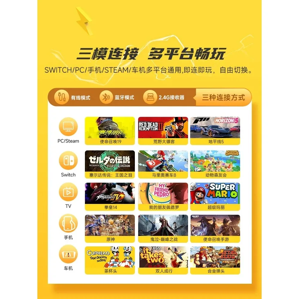 Беспроводной геймпад Jemdo для Nintendo Switch