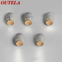 outela nordic wall lamp vintage simple led creative decorative corridor for hotel living room sconce
