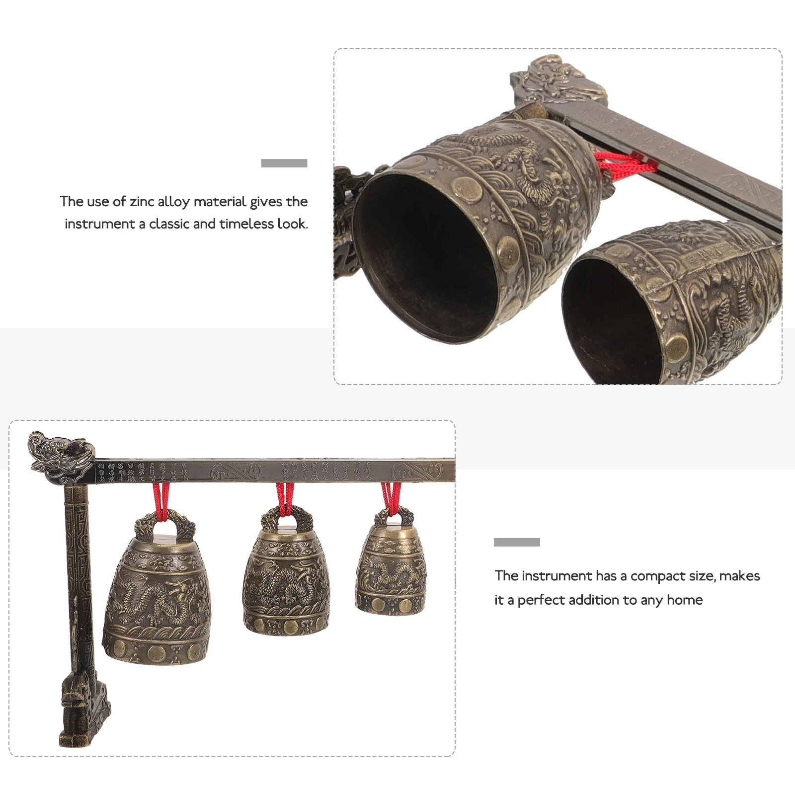 Музыкальные инструменты традиционные китайские часы колокольчик из цинкового