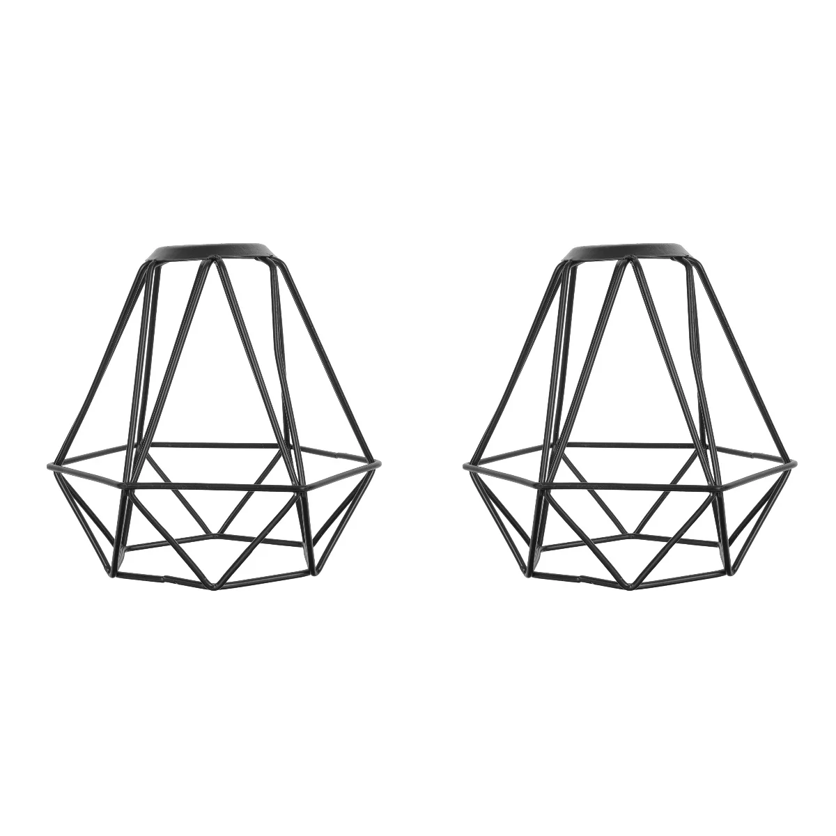 

Lamp Shade Lampshade Light Cage Cover Wire Metal Vintage Chandelier Iron Guard Ceiling Bulbshades Pendant Industrial Lights