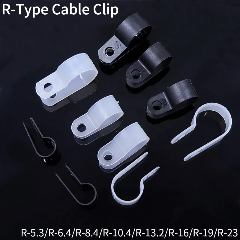 

100 шт., пластиковые зажимы для крепления проводов