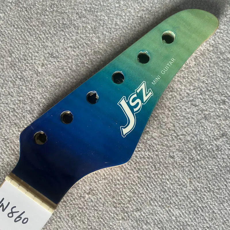 JN860 Градиентная синяя передняя бабка Оригинальный гриф электрогитары JSZ ST 24 лада