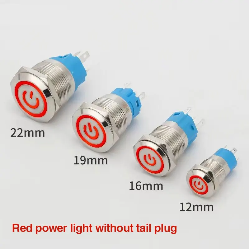 

Металлический кнопочный переключатель 12В