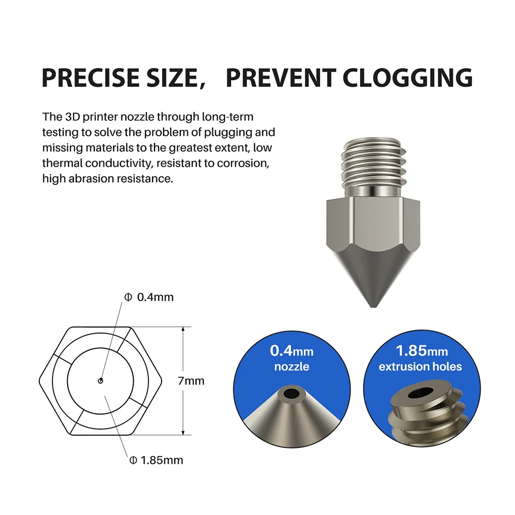 

Metal Hotends Kit Heated Block MK8 Copper Nozzle Professional Industrial 3D Printer Replacement Spare Parts Accessories