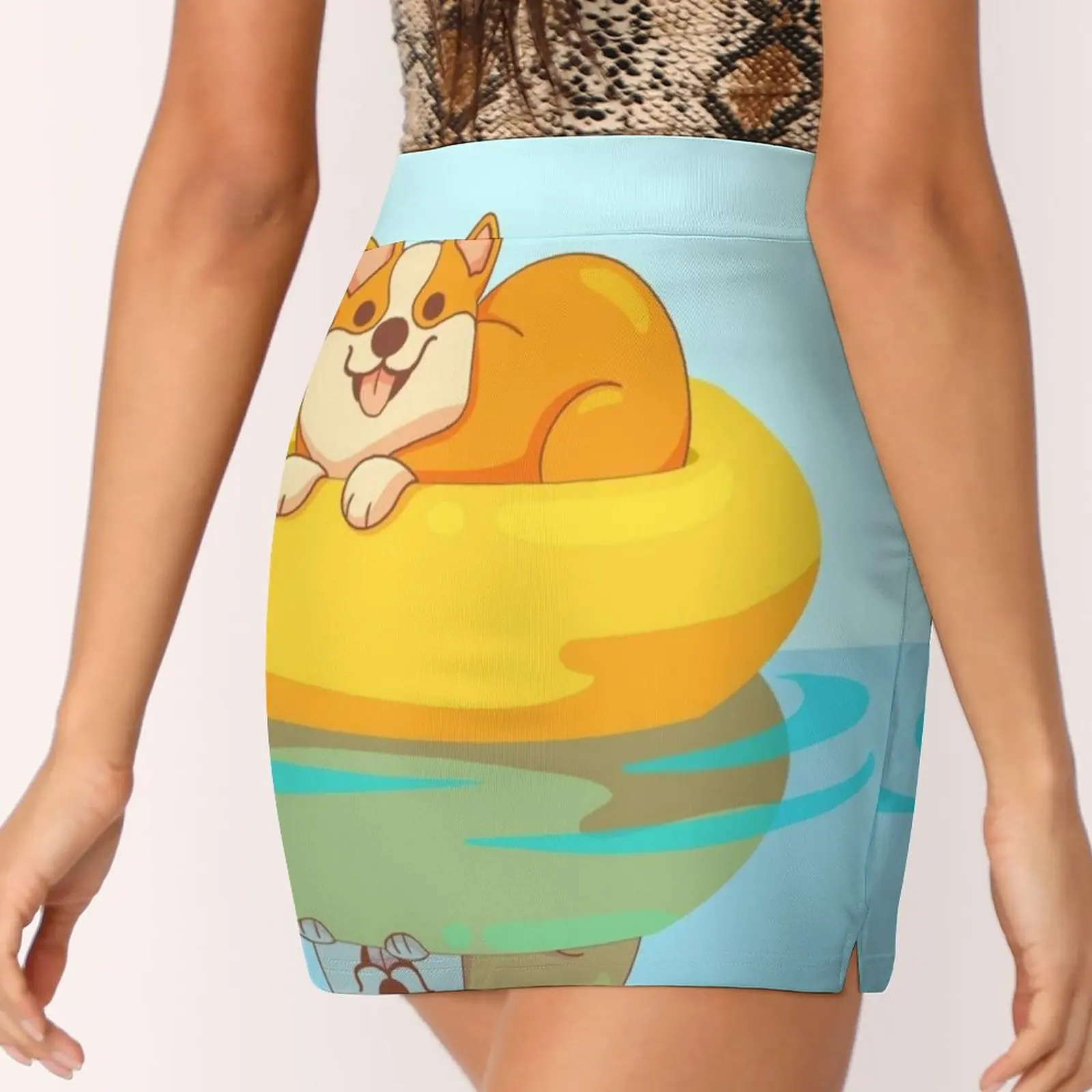 Летняя женская юбка корги летняя одежда Y2K 2022 брючная в стиле Kpop с карманом собака