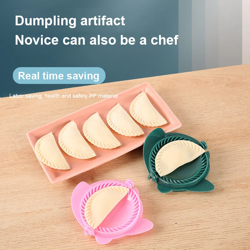 

Plastic Dumplings Maker Mold Hand Dough Press Dumpling Clip Lazy DIY Ravioli Pie Maker Jiaozi Making Gadget Kitchen Pastry Tools