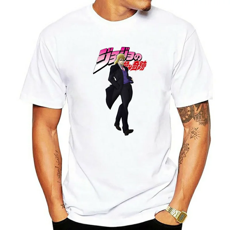 jojo bizarre adventure T Shirt Red T-Shirt Robert E.O. Speedwagon Men Fashion Short Sleeve