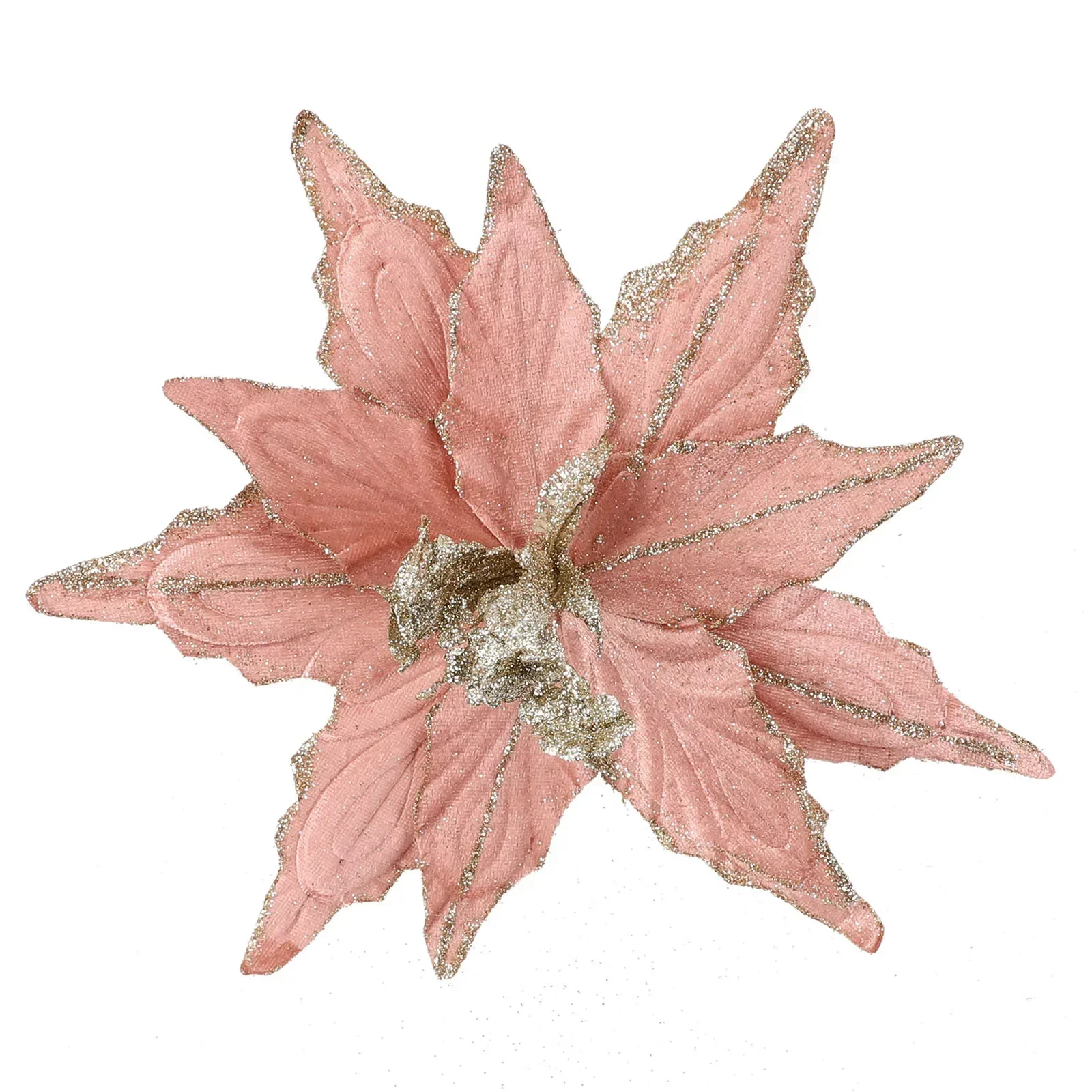 Блестящий Рождественский пуансеттийный цветок Рождественская елка подвесное