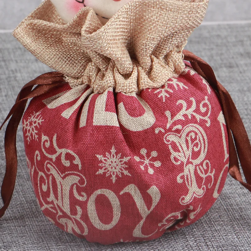 Новогодние пакеты для Яблоков с пересечением границ рождественские конфет на