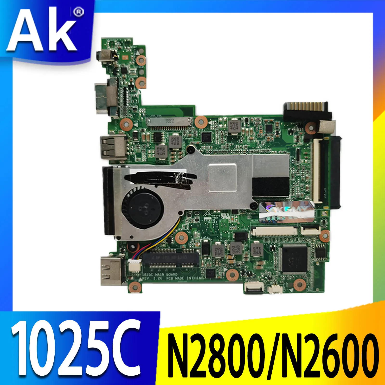 

1025C original mainboard for ASUS 1025C with N2800/N2600 CPU Laptop motherboard 90R-OA3FMB7000U