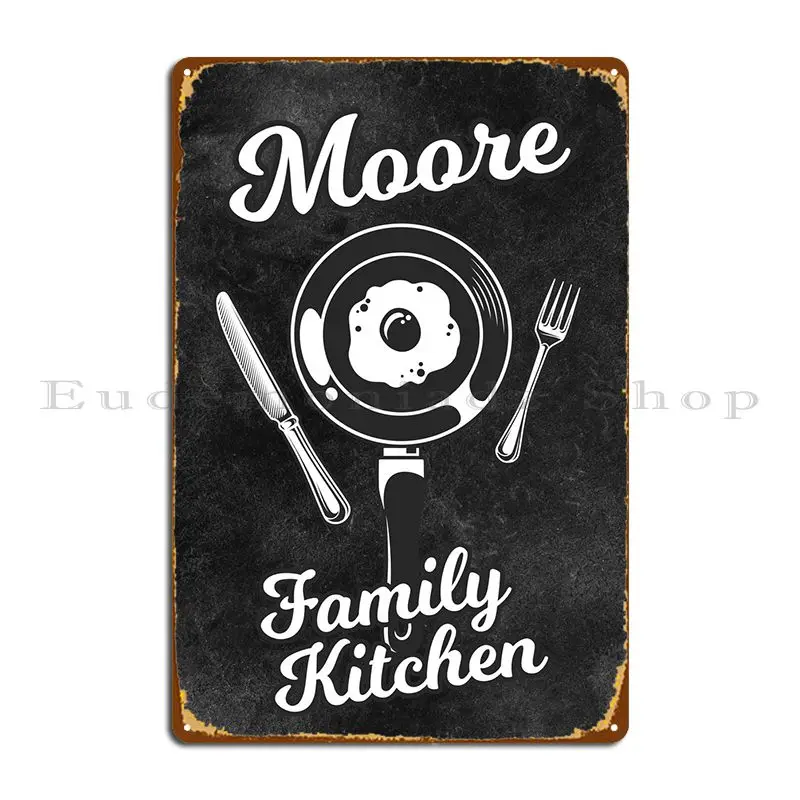 

Moore Family Kitchen Egg Metal Sign Wall Cave Cinema Mural Garage Character Tin Sign Poster