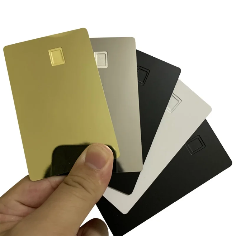 

best sellers functional metal bank credit cards with chip and stripe for gift