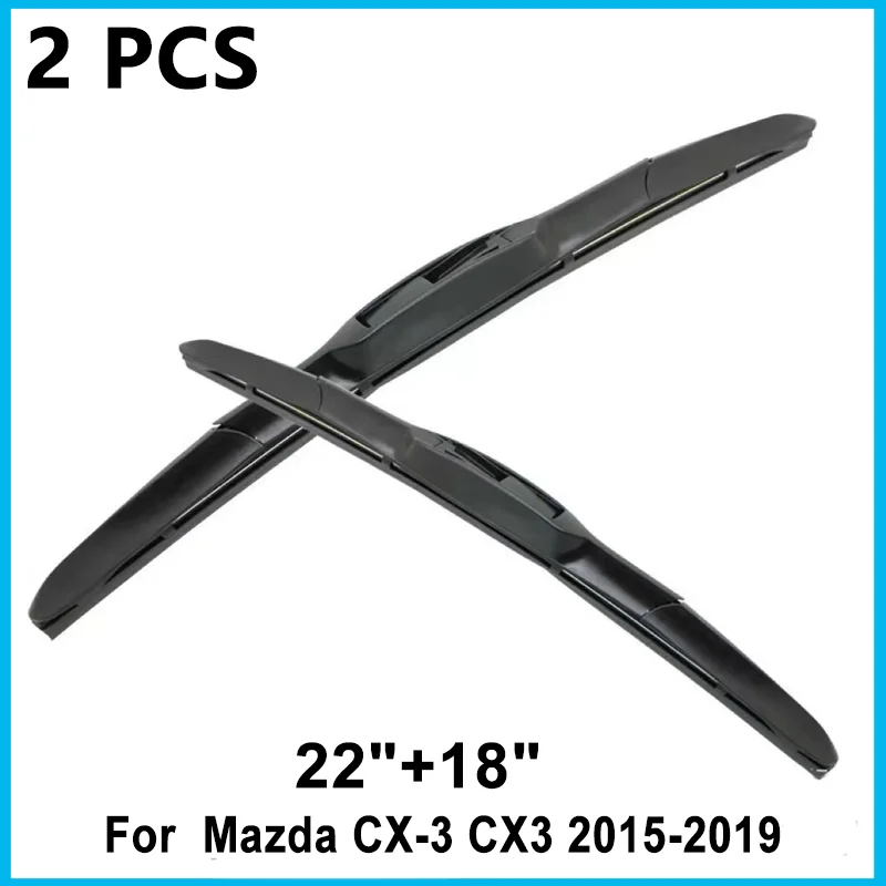 

Автомобильный дворник для Mazda CX-3 CX3 22 "18" 2015 2018 2019 Омыватель переднего стекла Лобовое стекло Силикагель Щетка стеклоочистителя Аксессуары