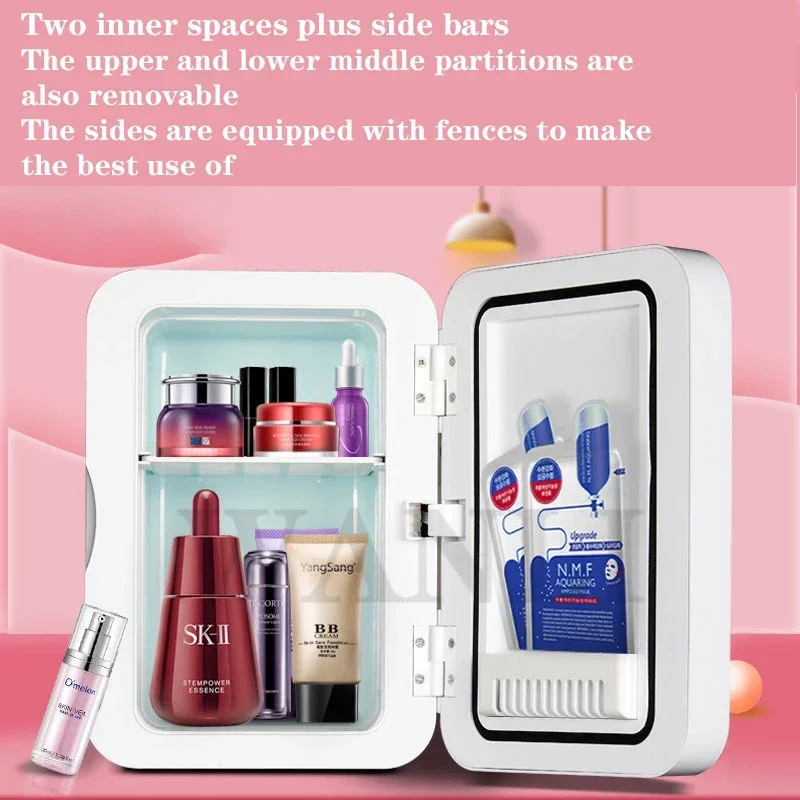8л мини-холодильник для макияжа портативный косметический холодильник со