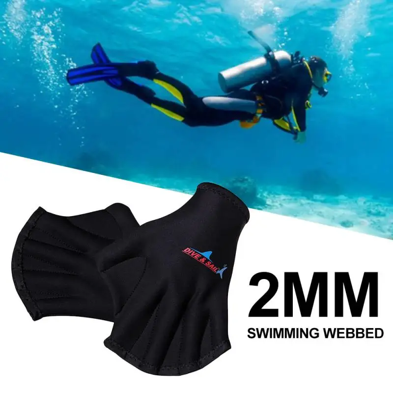 

2021 Finger Webbed GlovesFins Hand Web Flippers Training Silicone Swim Gear Webbed Gloves Diving Gloves Universal Swimming Tool