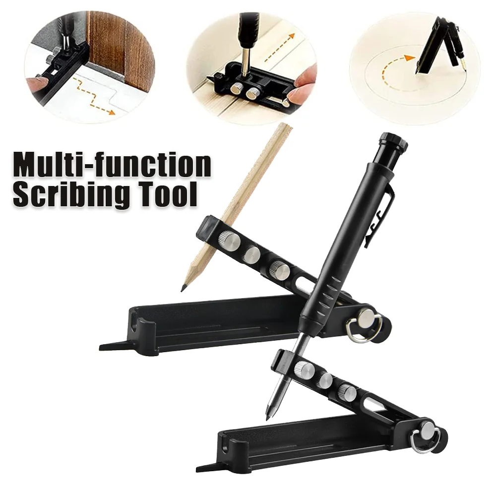 

Multifunction Measuring Tool Precise Woodworking Scribing Tool Adjustable Profile Scribing Ruler Contour Gauge Tool Dropshipping