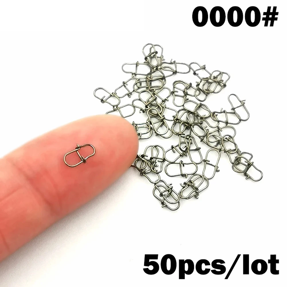50 шт. рыболовные Вертлюги Из Нержавеющей Стали |
