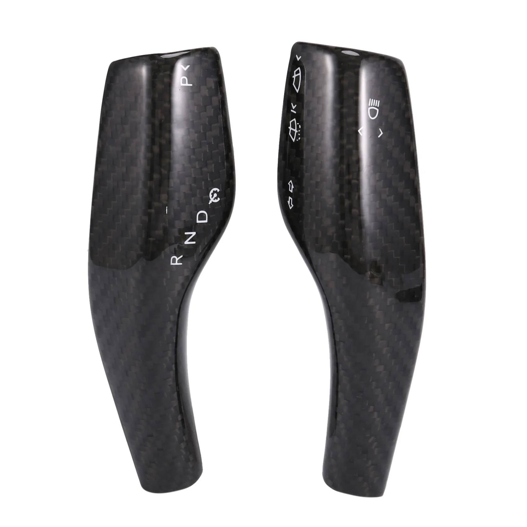 

Чехол рычага переключения передач для автомобильного стеклоочистителя из углеродного волокна для Tesla Model 3 (яркий)