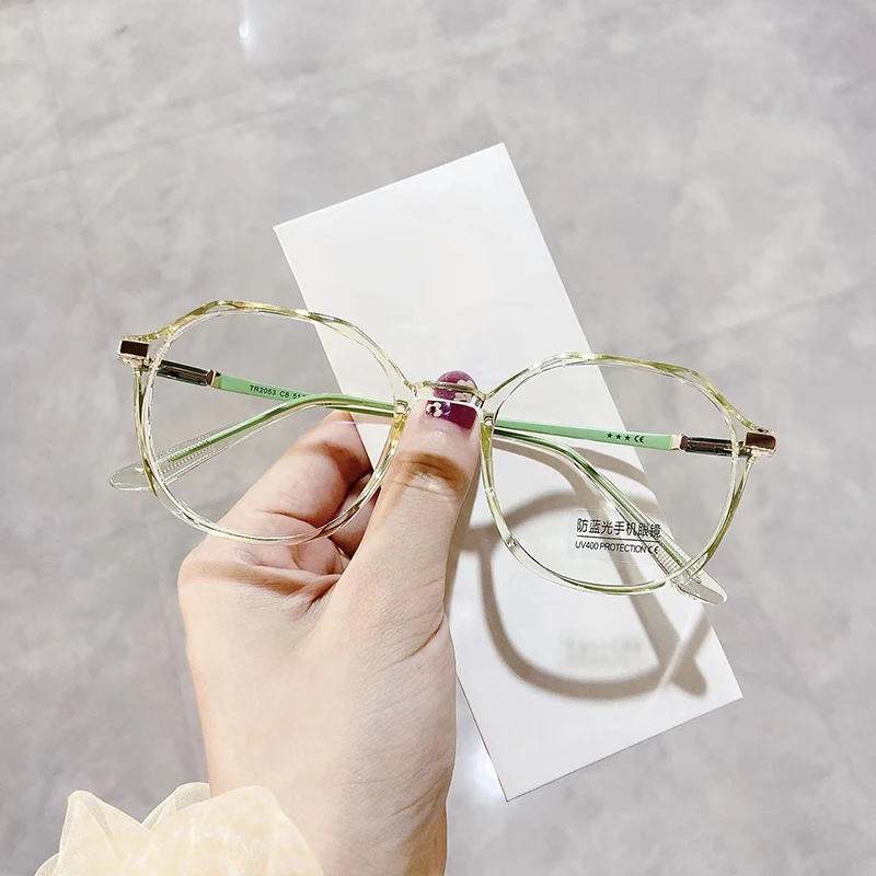 

Unisex Anti Blue Light Round Eyewear Transparent Computer Glasses Frame Women Men Blocking Glasses Optical Spectacle Eyeglass