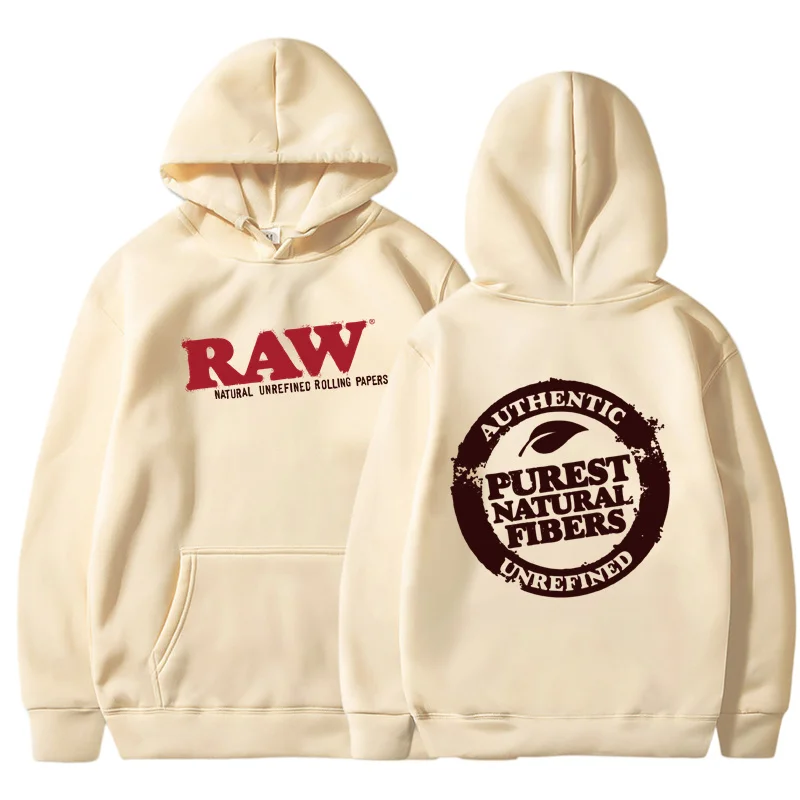 

RAW Fashion Hoodie Men's Sweatshirt Polar Fleece Hooded Harajuku Hip Hop Casual Men's Ladies Hoodie High Quality Pullover Hoodie