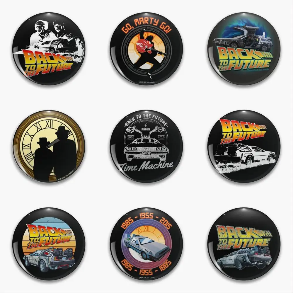 Брошь Назад в будущее, булавка из сплава, Мультяшные забавные значки, Детская Брошь в подарок для рюкзака