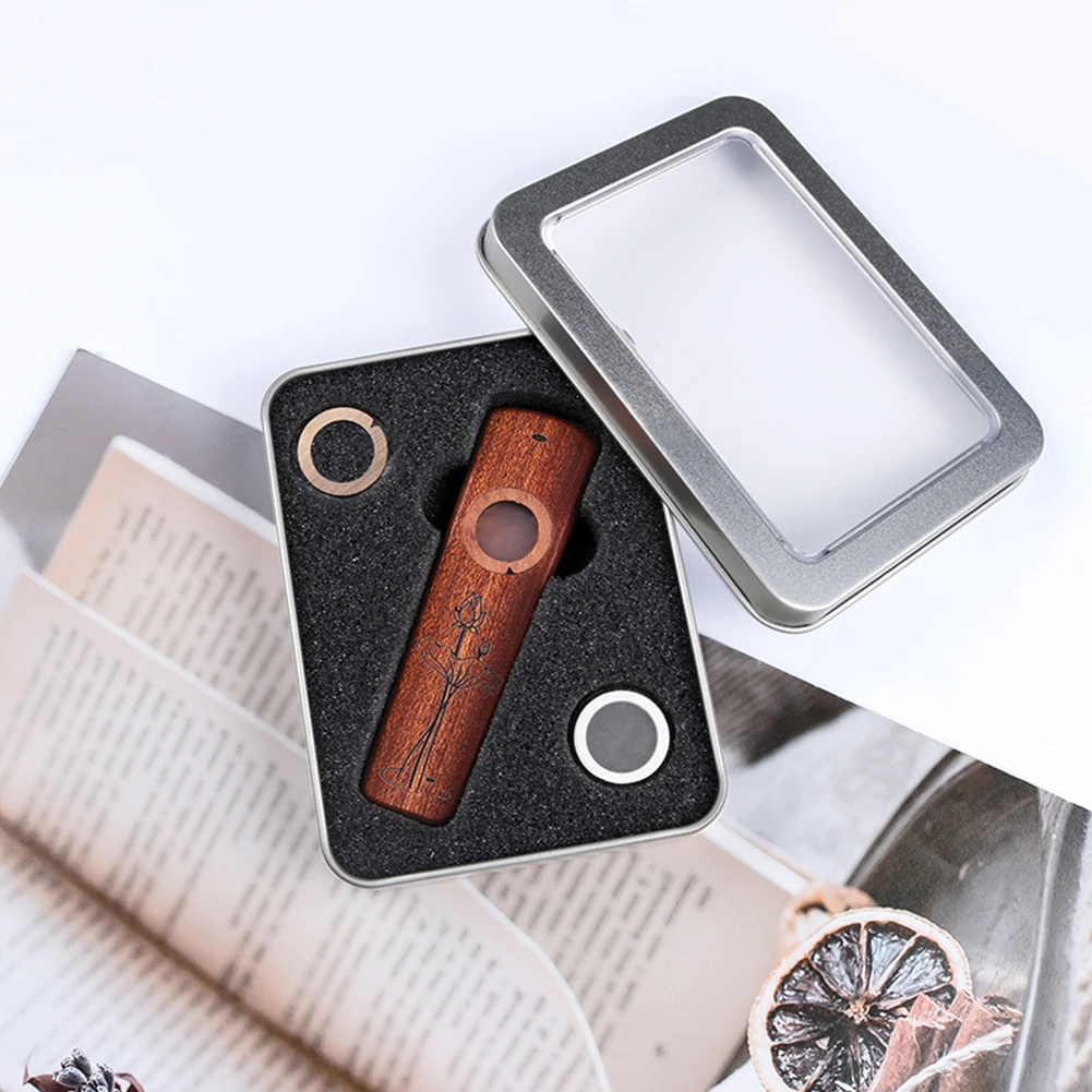 

Wooden Kazoo Guitar Partner Wood Harmonica With Box Brown Accompaniment Orff Instruments For Beginner Music Gifts Replacement