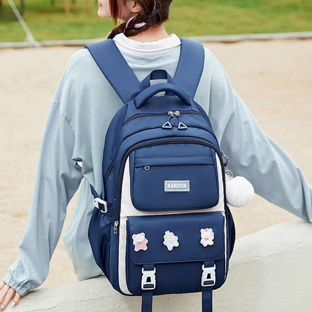 

Primary School Bags Oxford Children Student Knapsack Waterproof Large Capacity Fashion Portable Lightweight Cute for Teens Girls