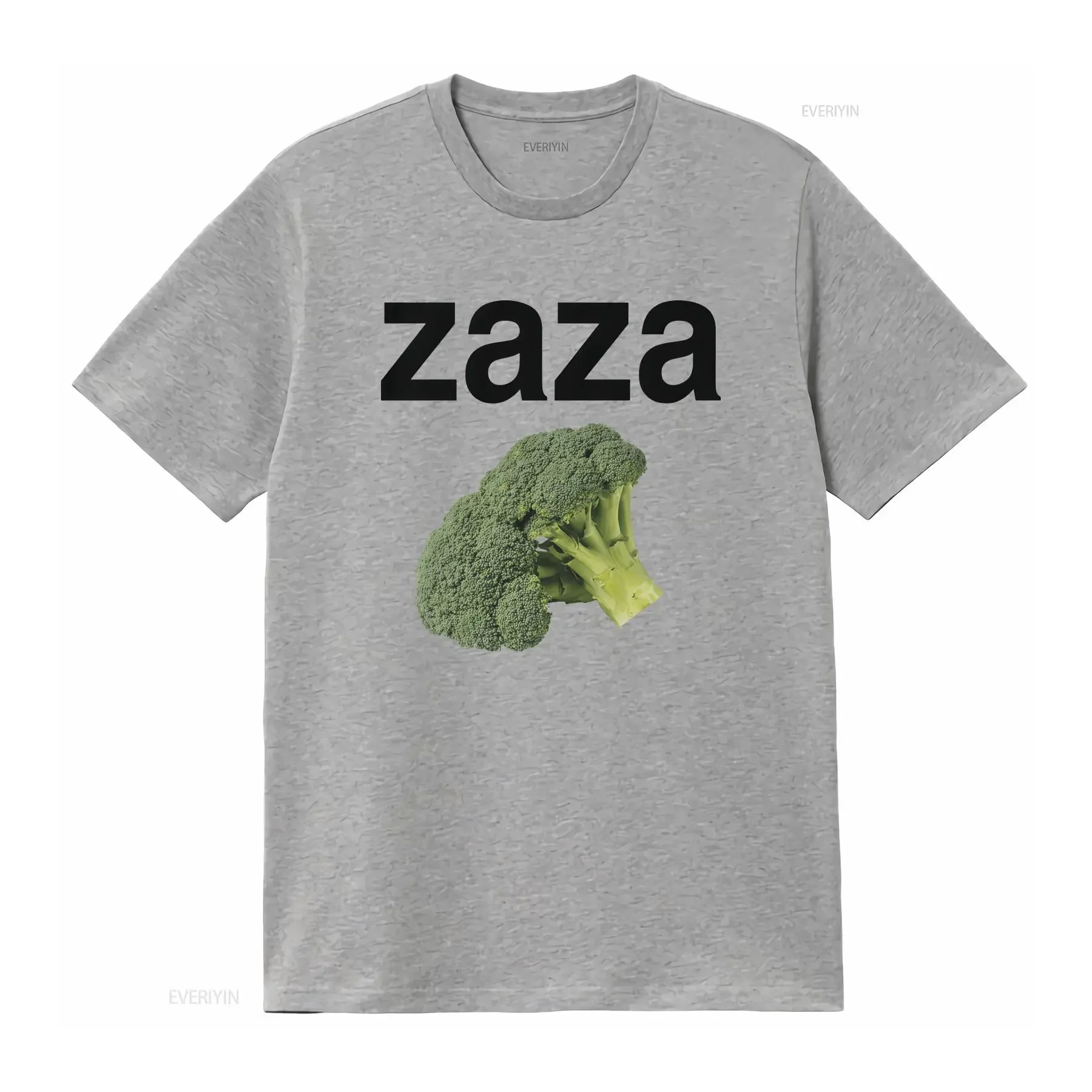 Фото Забавная футболка с мемами ZAZA Broccoli, саркастический шуточный подарок, винтажный стиль, слегка повседневный, удобный, универсальный, с графическим принтом. №3