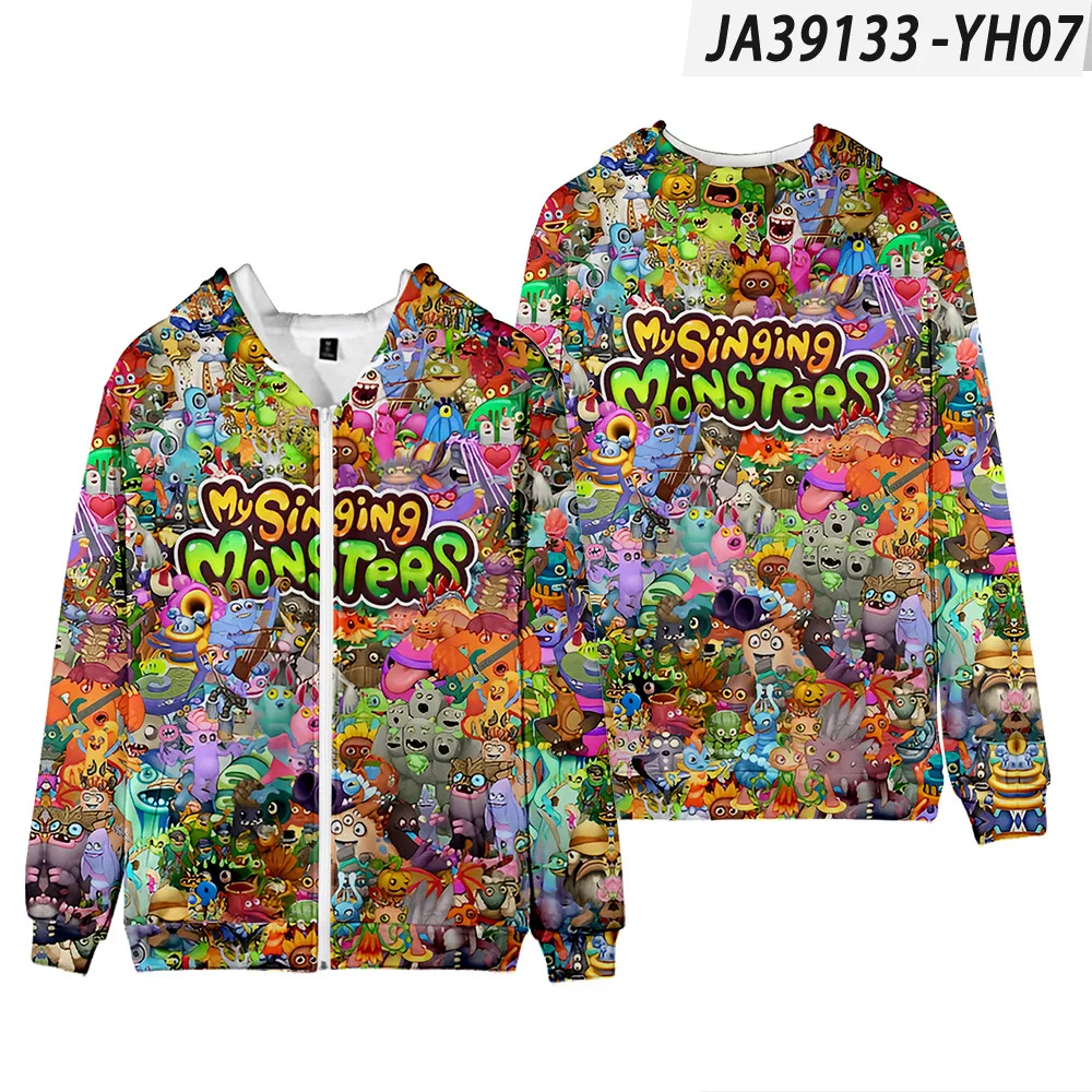 

3D мой пение, искусственная молния, женские мужские свитшоты, куртки с капюшоном для мальчиков и девочек, костюмы для косплея, топы, пальто