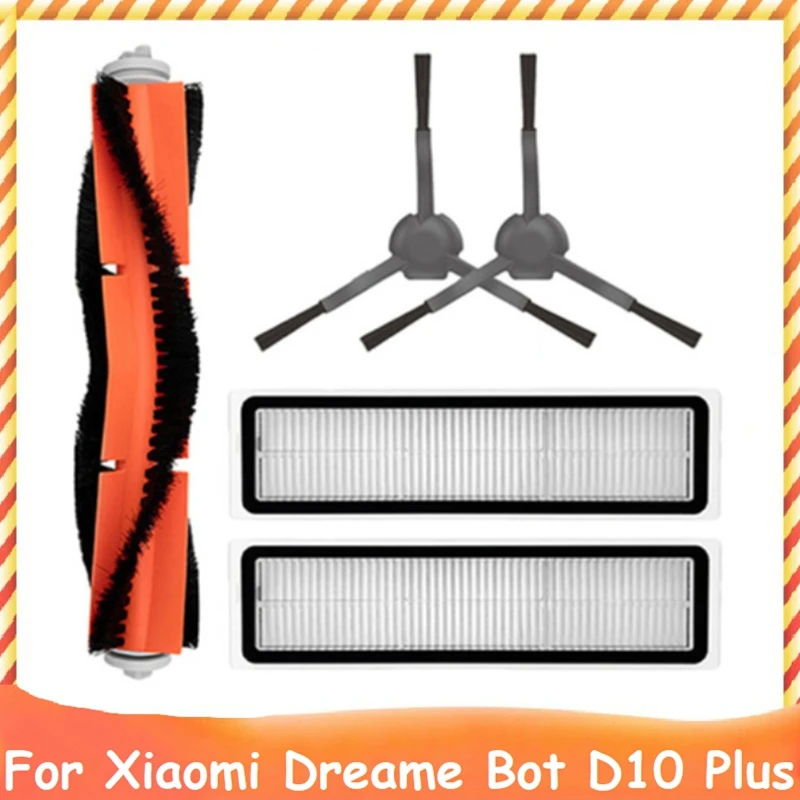 

Запасные части для Xiaomi Dreame Bot D10 Plus RLS3D, сменные детали для моющегося робота, основная боковая щетка, фильтр НЕРА, 5 шт.