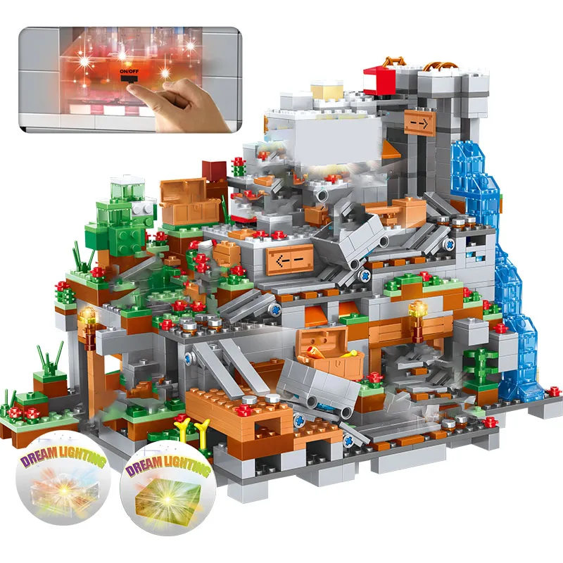 1315 шт. Детский конструктор Горная пещера | Игрушки и хобби