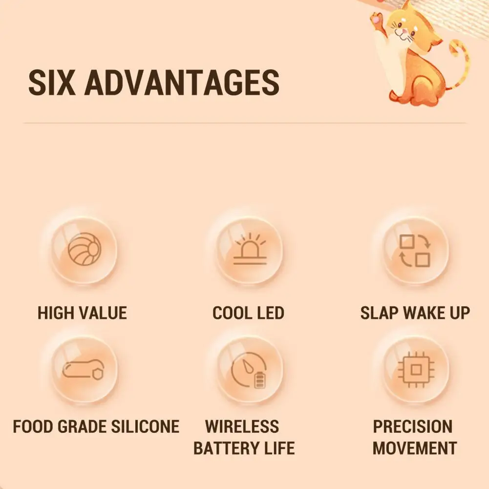 

Exercise Cat Toy Smart Colorful Usb Rechargeable Cat Toy Balls Interactive Automated Kitten Toys with Bpa-free Material