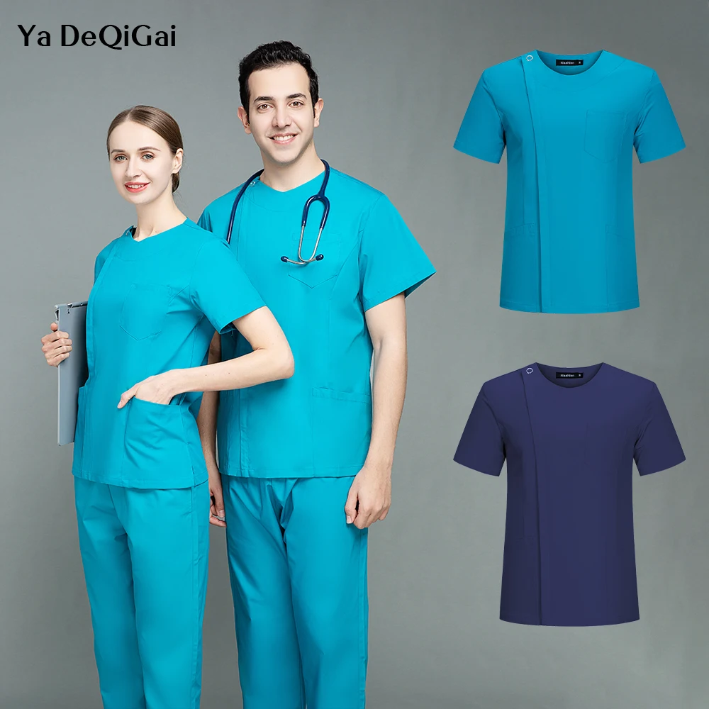 

Elasticity Pet Clinic Nurse Workwear High Quality Solid Color Nursing Scrubs Women Uniforms Hospital Doctor Work Clothing Suits