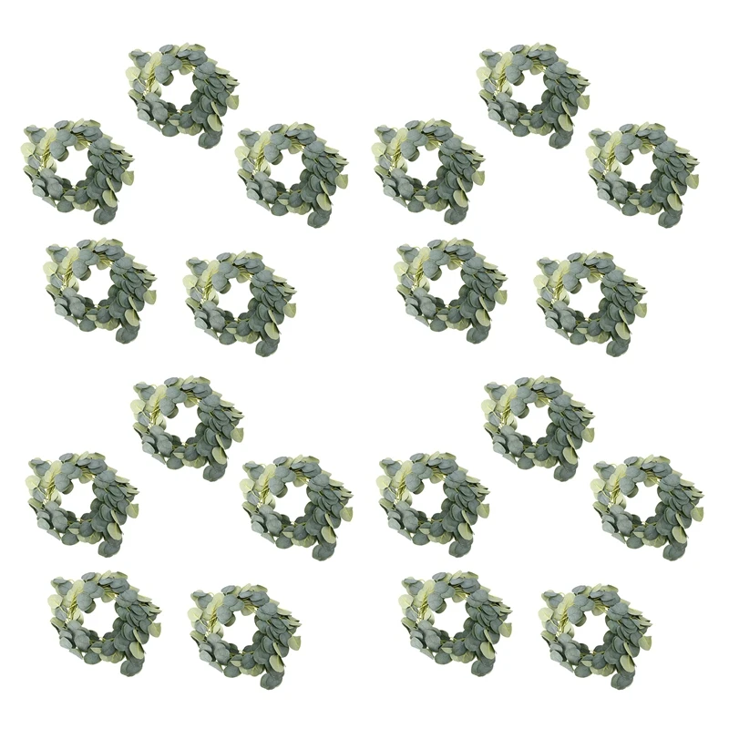 

20 Packs Of Artificial Eucalyptus Wreath Greening Eucalyptus Vines For Wedding Banquet Garden Decoration