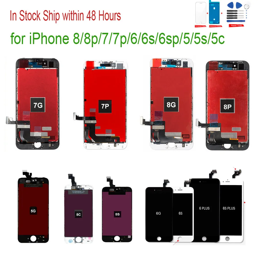 

AAA +++ OEM ЖК-дисплей для iPhone 7 8 6S Plus дисплей с идеальным 3D сенсорным экраном дигитайзер в сборе ЖК-дисплей для телефона 6 6S 8 Plus дисплей