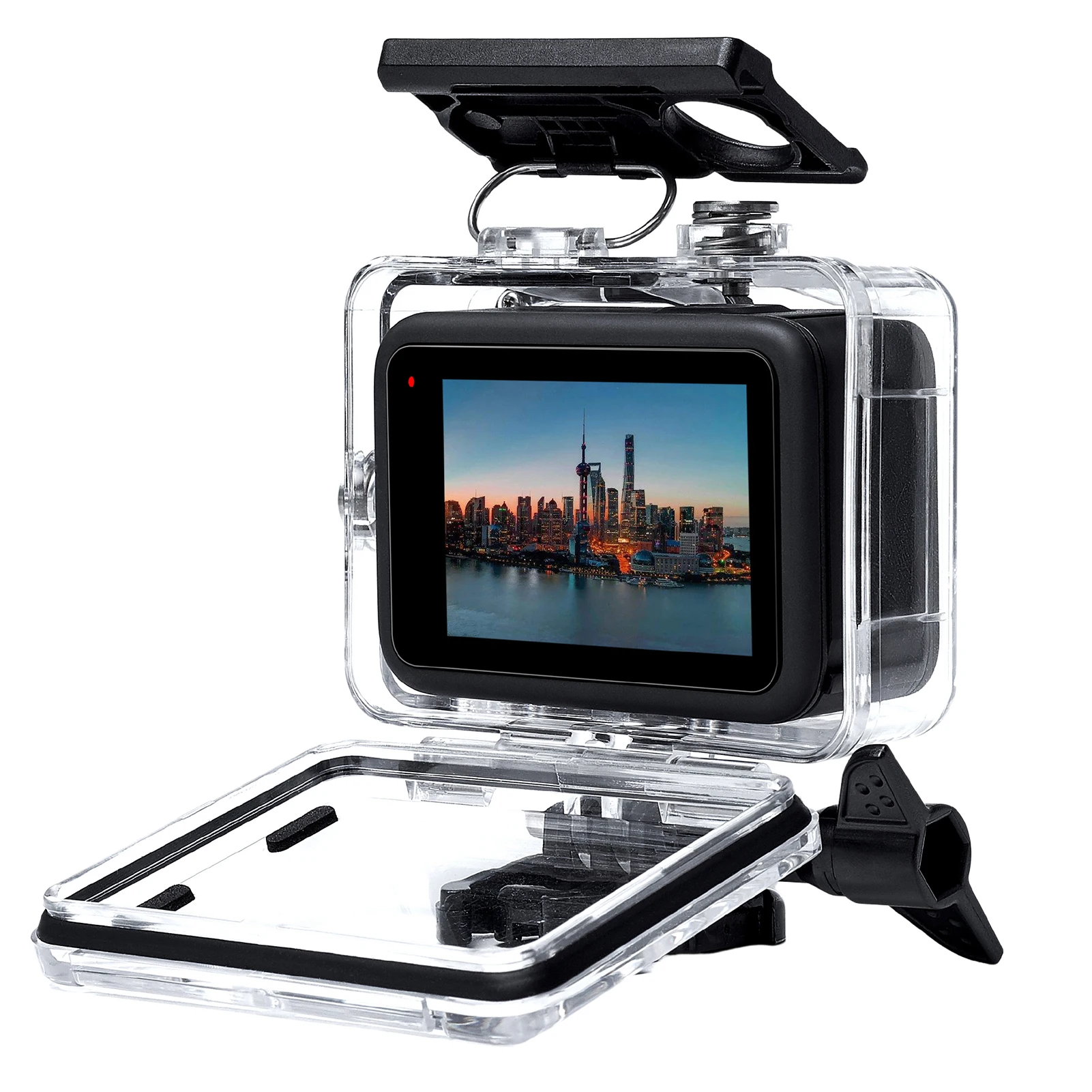 

45 м водонепроницаемый чехол для Go-Pro Hero 9 черный защитный чехол для подводного погружения водонепроницаемый чехол с кронштейном аксессуары