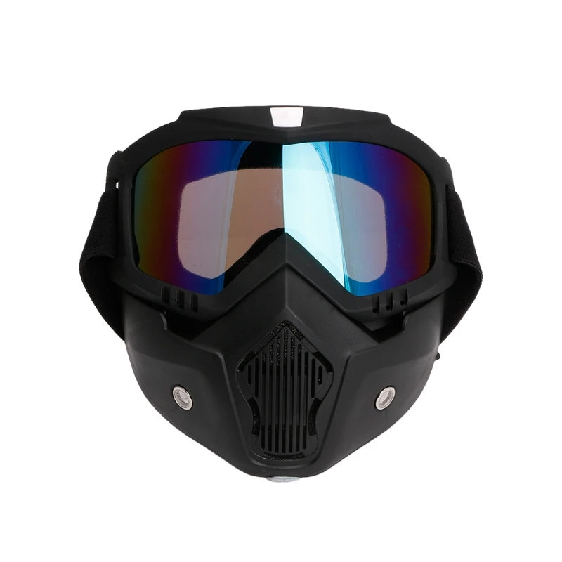 

Motocross Goggles Dust Mask Face Glasses With Detachable Motorcycle Glasses New K0AF