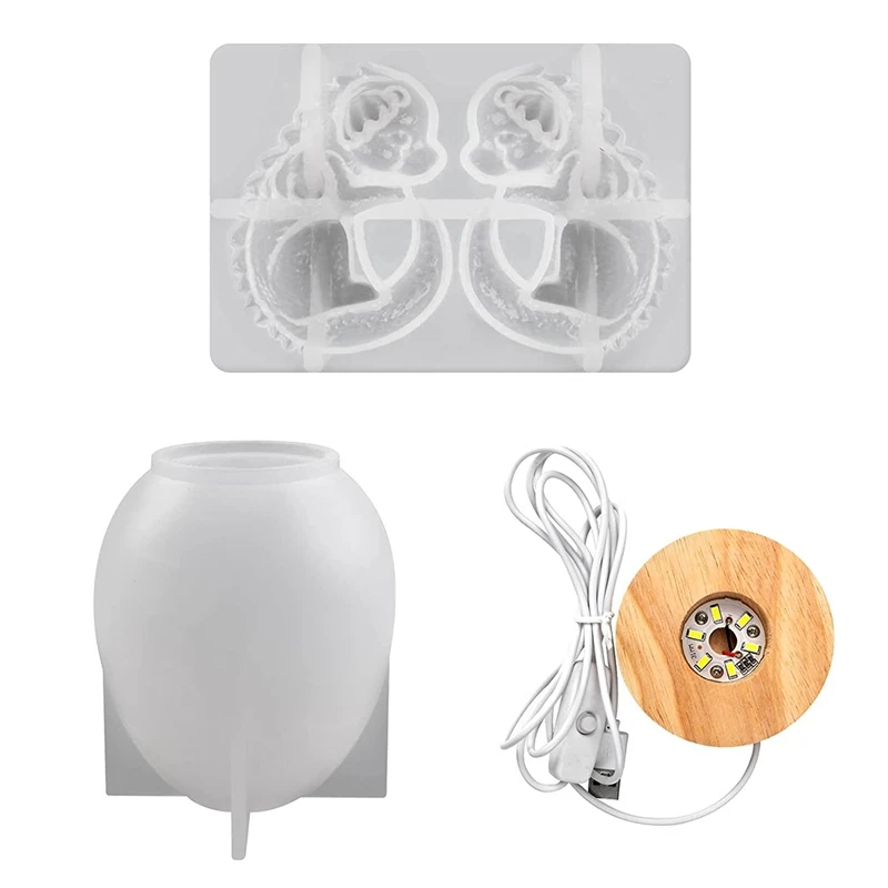 

3D Dragon Egg Silicone Resin Casting Mold Set,Epoxy Resin Silicone Molds for Cake Decorating,Polymer Clay