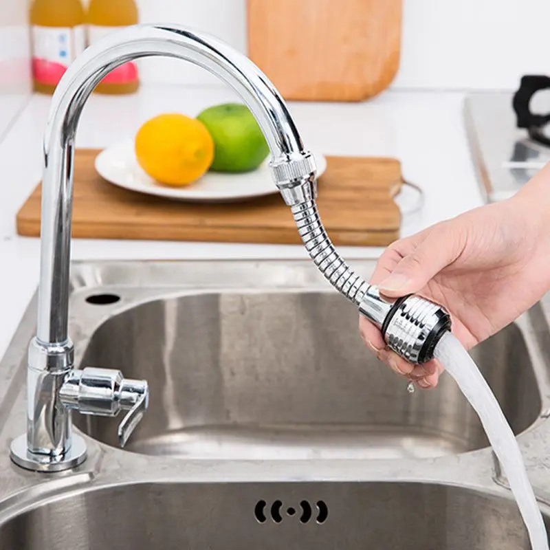 

360 Rotate Kitchen Faucet Water Head Shower Spout Connector Saving Water Filter Bubbler Bathroom Tools