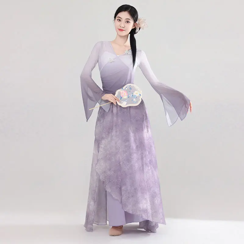 Классическое танцевальное платье в китайском стиле костюм для выступлений