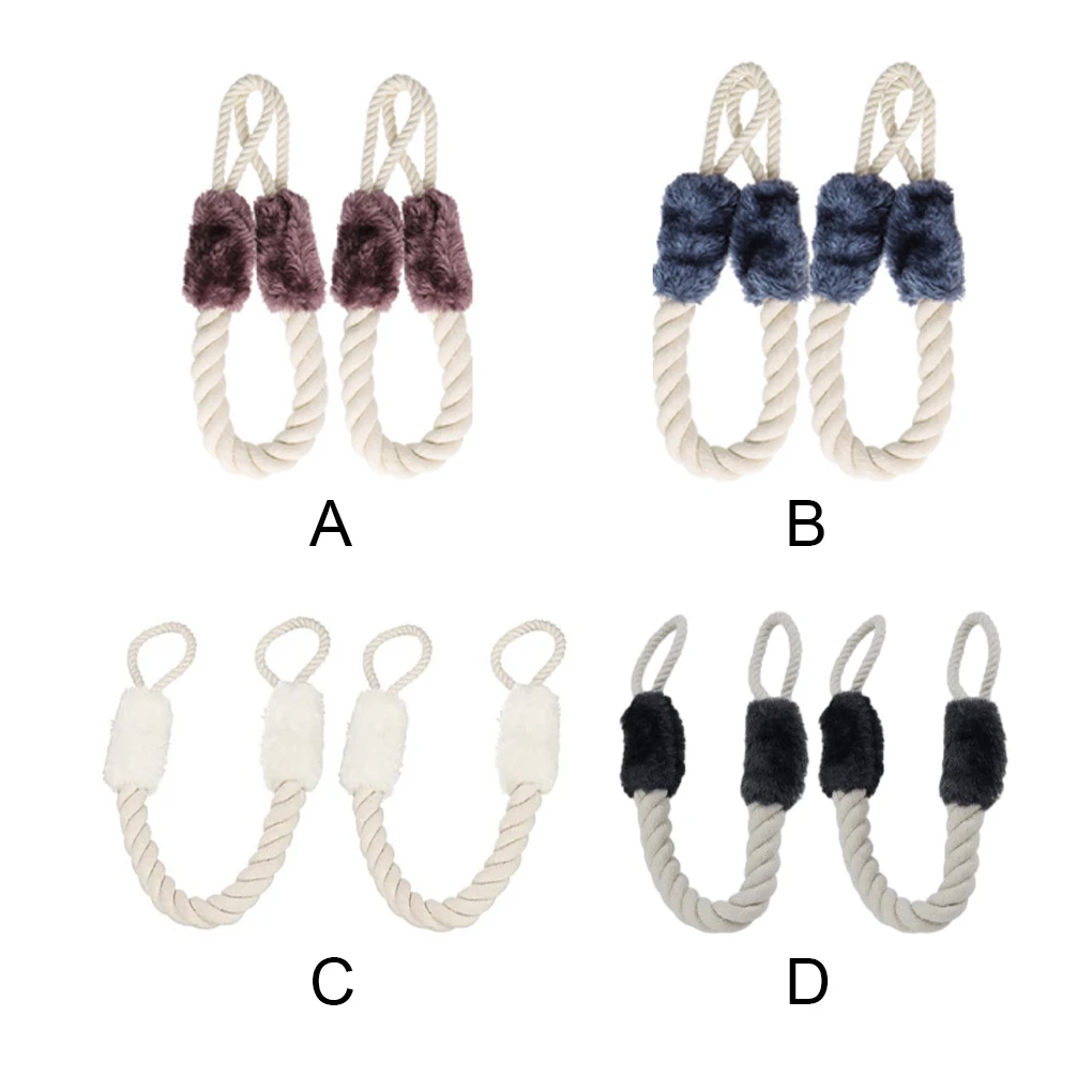 

2 Pieces Door Pull Detachable Flexible Solid Color Baby Safety Rope